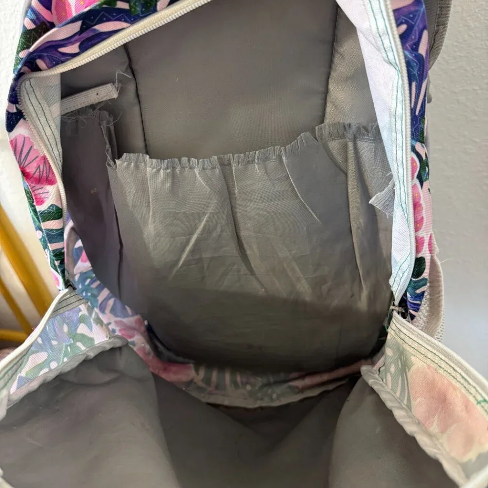 Trans by Jansport Floral Backpack Unisex Large Pink Multicolor School Bag